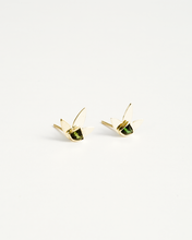 Load image into Gallery viewer, FLOWER TOURMALINE STUD EARRING
