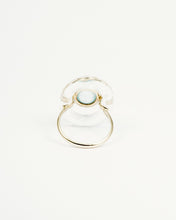 Load image into Gallery viewer, CRYSTAL DONUT AQUAMARINE RING